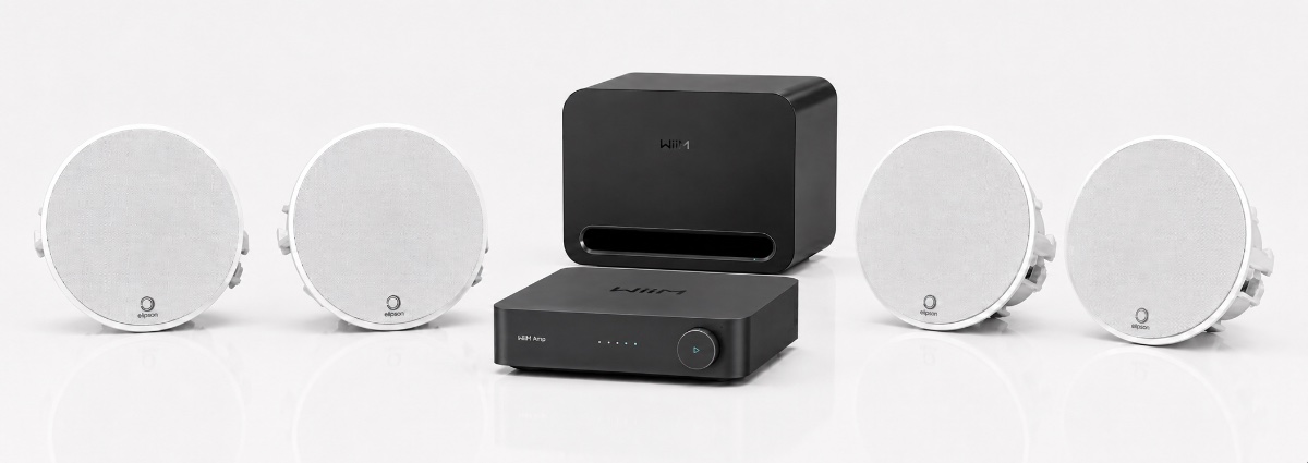 ConnectHouse Pack Audio Encastré WiiM AMP +Wiim Sub Pro + 4x Elipson IC6 chez ConnectHouse Maroc